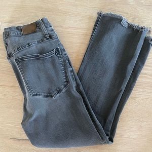 Madewell Jeans style: Cali Demi-boot size: 30 faded black/dark gray color